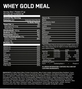 Whey Gold Meal