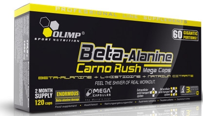 Beta-Alanine Carno Rush 120 Mega Caps