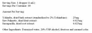 Yohimbe Bark Liquid Extract